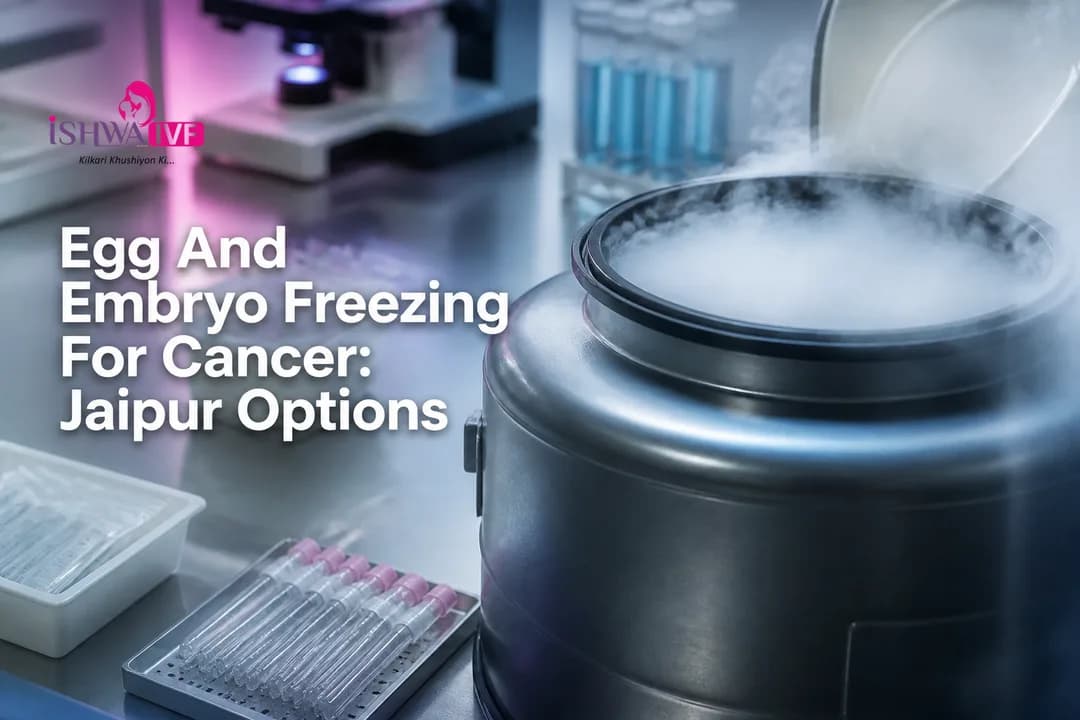 Cryogenic storage equipment illustrating Egg And Embryo Freezing in an IVF lab.