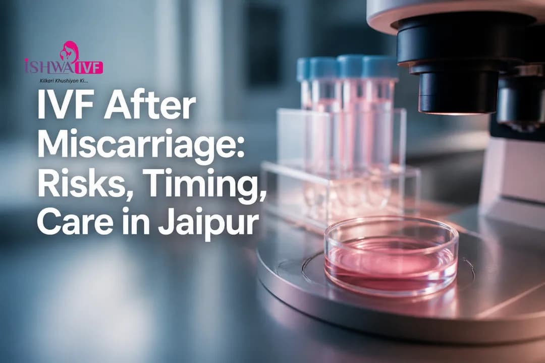 Embryology lab setup representing IVF after miscarriage planning and care in Jaipur.