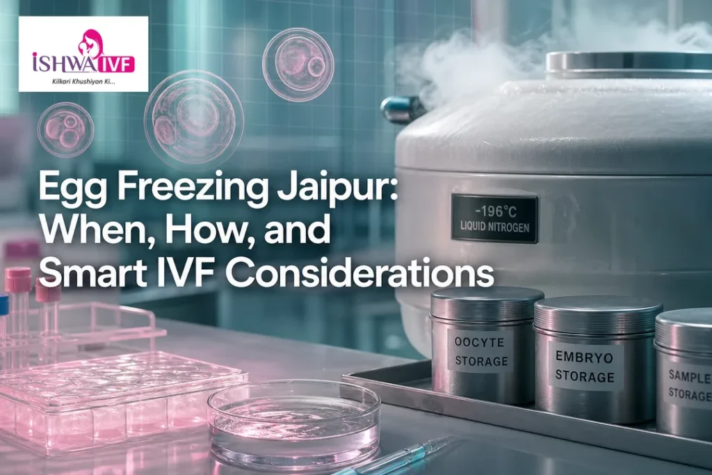 Sterile lab concept for Egg Freezing Jaipur with cryogenic storage and IVF elements