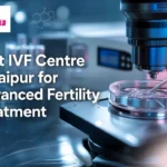 Clean medical cover featuring a modern lab scene for IVF with Jaipur focus