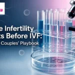 Clean laboratory cover illustrating diagnostics and lab tools for IVF.